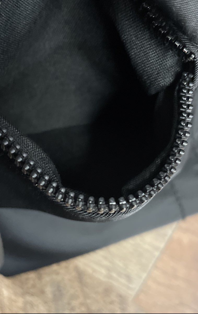 Botkier Women's Black Nylon Pebbled Leather Trim Logo Strap Backpack