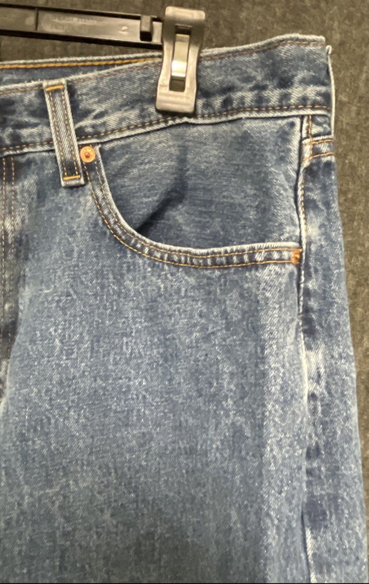 Levi's Men's 505 Regular Fit Medium Wash Blue Denim Jeans Sz 36x29