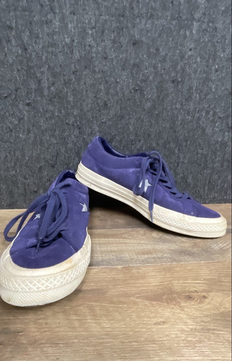 Converse One Star 74 Suede Deep Periwinkle Low Top Sneakers Mens 8 Womens 10