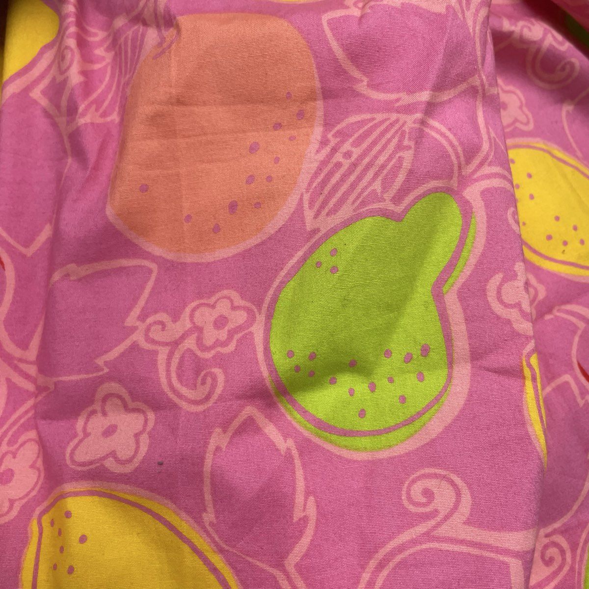 Lilly Pulitzer Women's Pink Fruit Print Pants Citrus Strawberry Pear Size 8