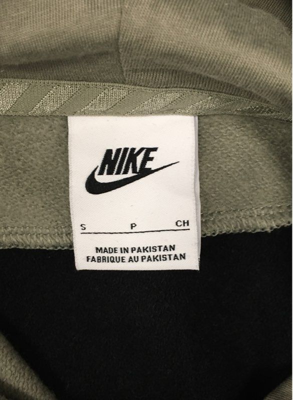 Nike Men's Air Pullover Hoodie Sweatshirt Grey Black Colorblock Size S