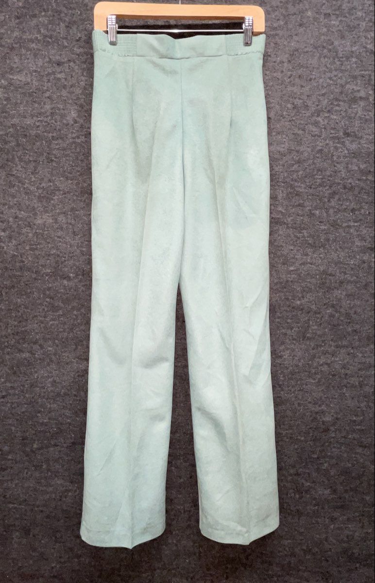 Vintage 90s Chestnut Hill Women's Mint Green 2 Piece Pant Suit Blazer Sz 11/12