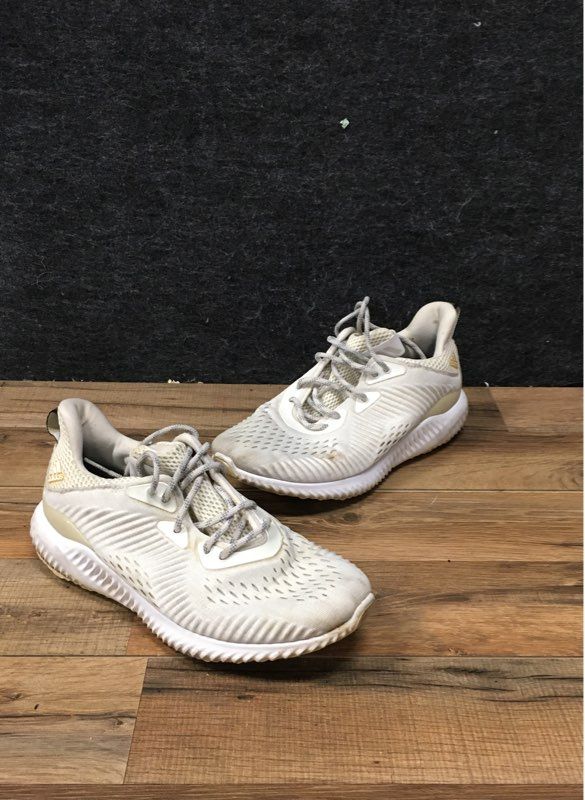 Adidas AlphaBOUNCE EM Chalk White Running Shoes Women's Size 6.5