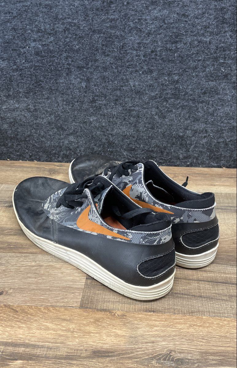 Nike SB Lunar Oneshot WC Jersey Low Top Black Orange Sneakers Size 13