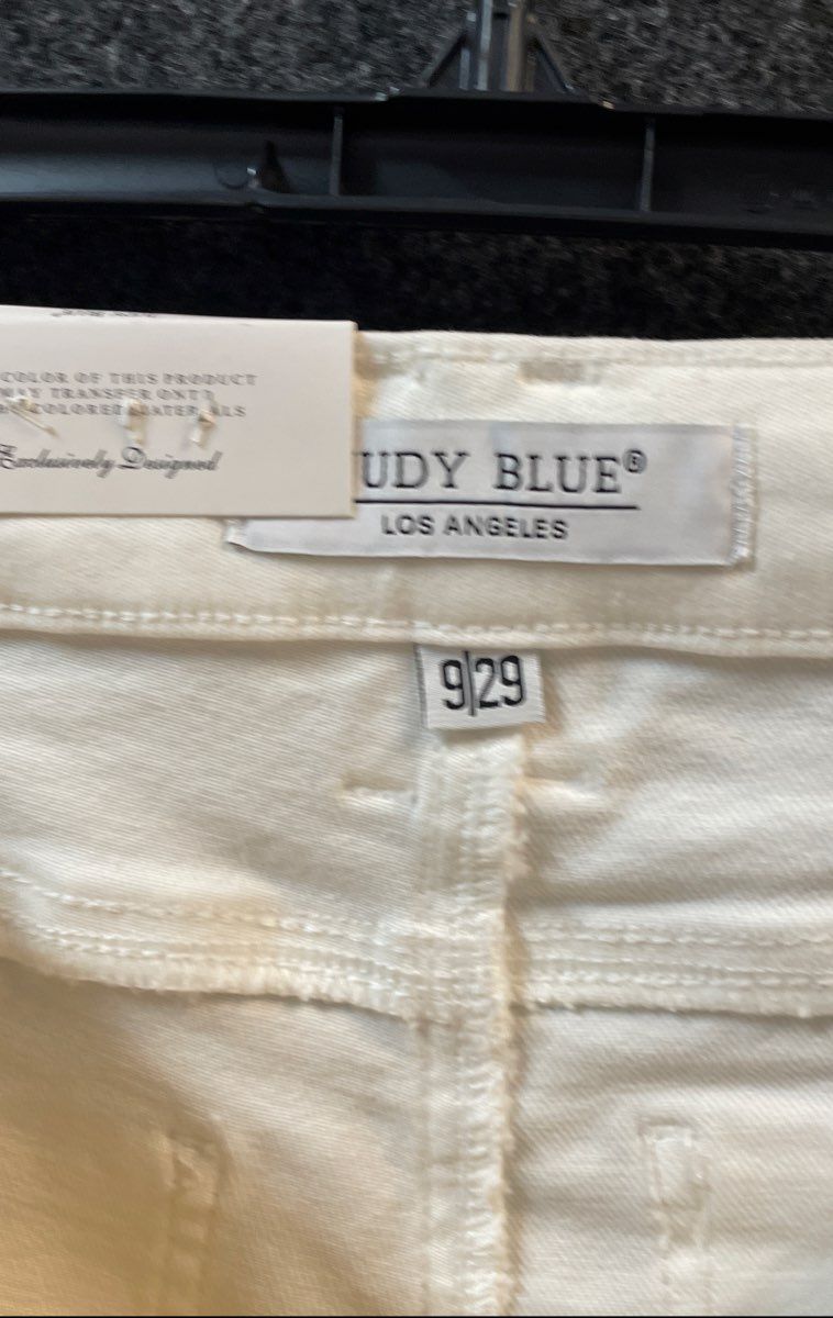 Judy Blue Women's White High Waist Tummy Control Flare Jeans Size 9/29 NWT