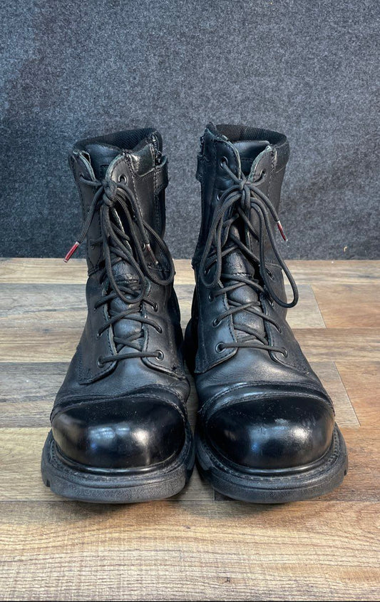 Thorogood Gen-Flex2 Black Leather Side-Zip Tactical Work Boots Men's Size 12