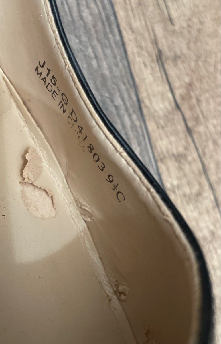 Cole Haan Grand.OS Black Patent Leather Pointed Toe Pumps Heels Size 9.5 C