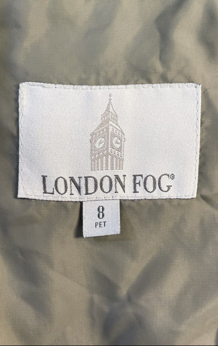 Vintage 90s London Fog Women's Single-Breasted Trench Coat Tan Sz 8 Pet