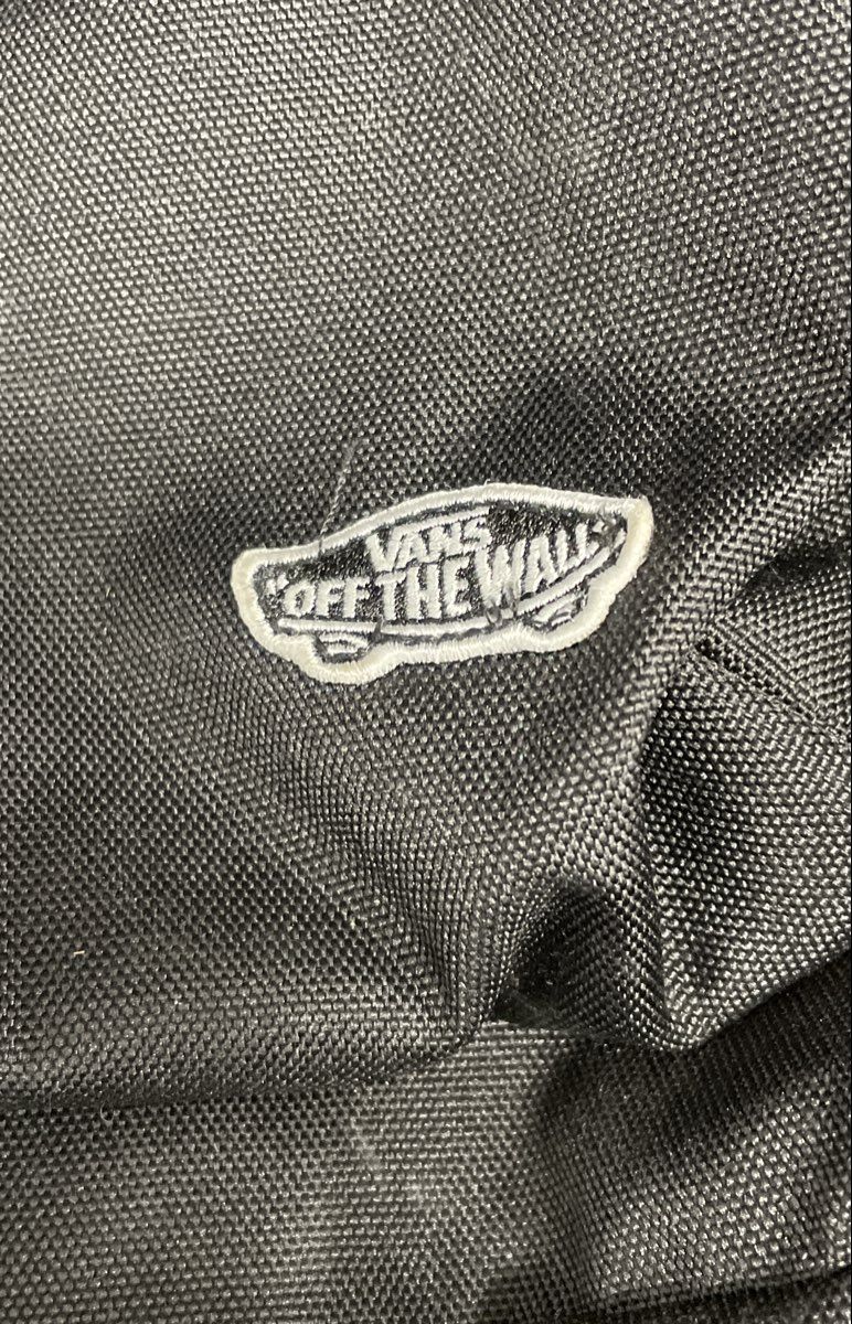 Vans Black Checkerboard Logo Backpack School Travel Bag Off The Wall