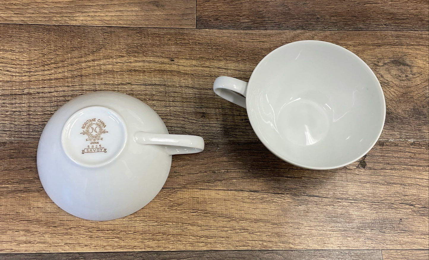 Noritake Savoy 5505 China Cup & Saucer Set 8 Piece Vintage