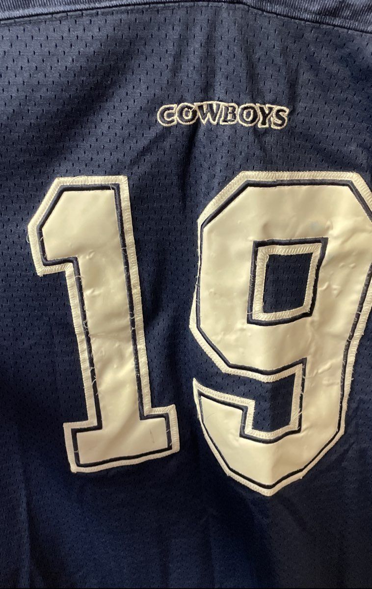 Vintage 2000s Reebok Dallas Cowboys Keyshawn Johnson #19 On Field Jersey Sz 54