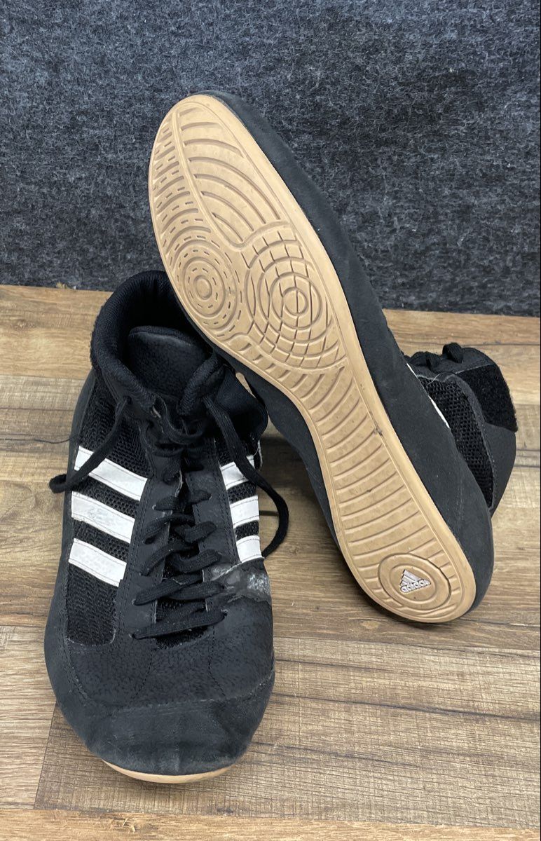 Adidas HVC Black White Men's Wrestling Shoes Size 11.5