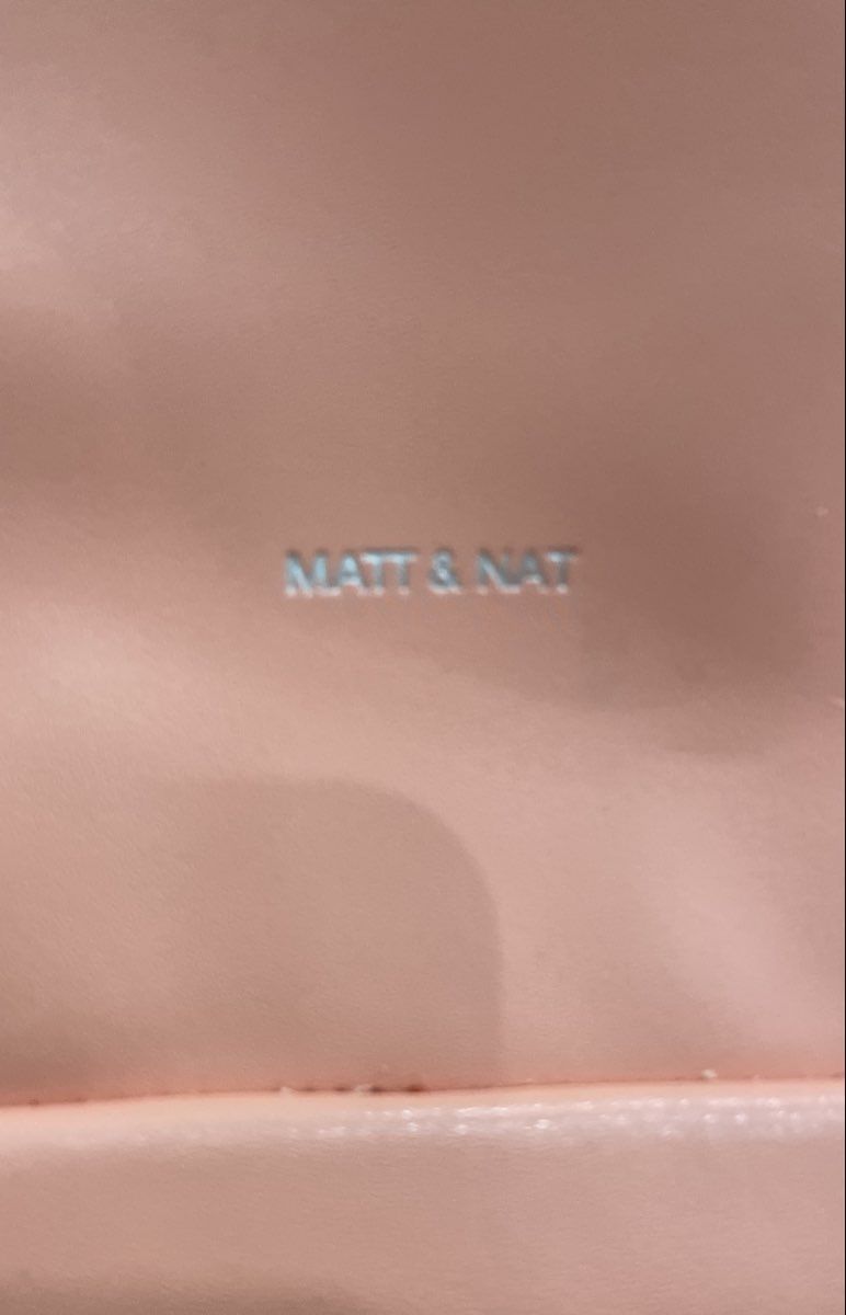 Matt & Nat Orange Vegan Leather Tote Bag Travel Zip Top Luggage Trolley Sleeve