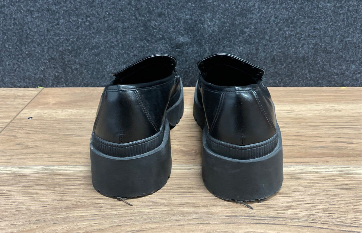 BCBGeneration Marley Black Studded Lug Sole Loafers Size 9.5M