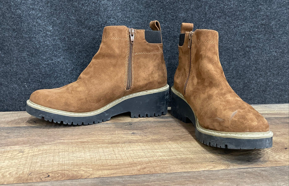 Sonoma Goods for Life Brown Suede Ankle Boots Women's Size 9