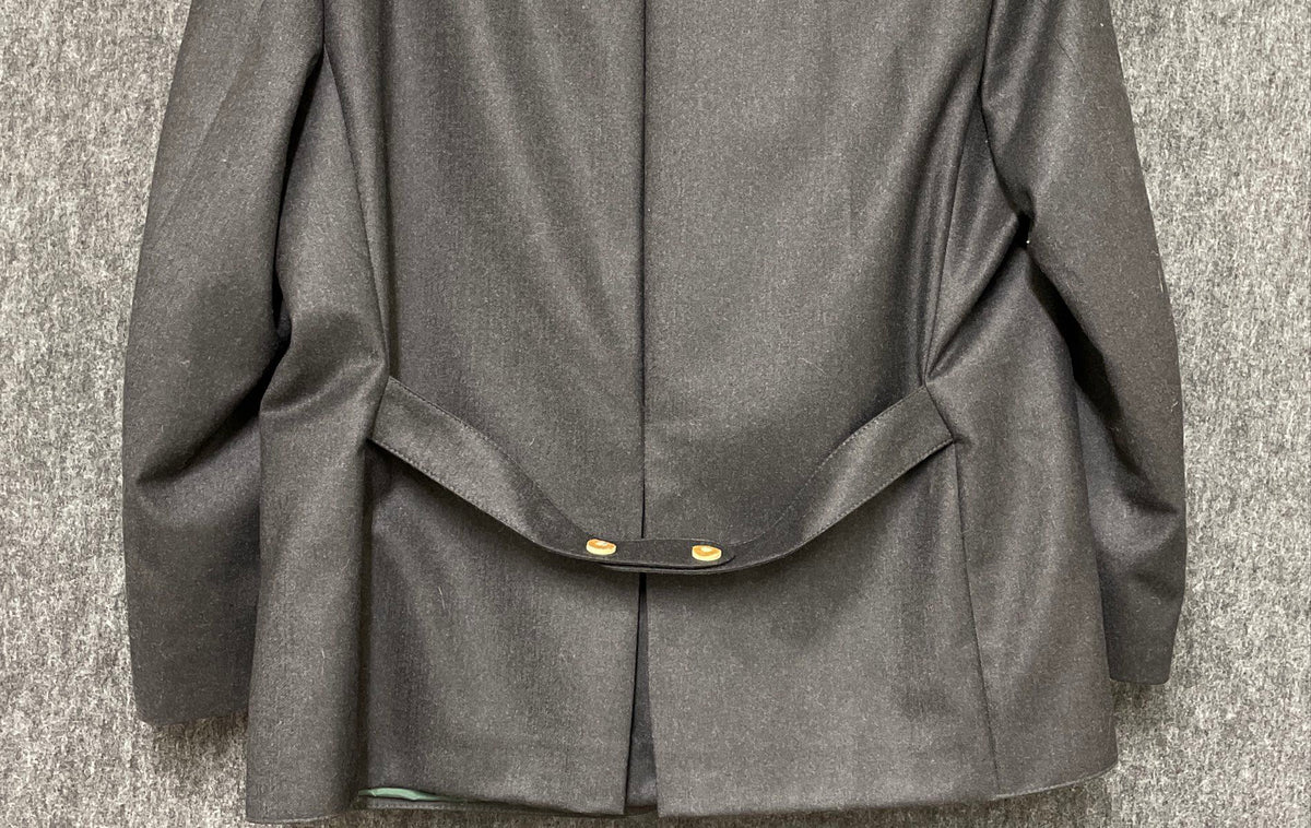 Vintage Allwerk Men's Gray Loden Blazer Jacket Austrian Trachten Wool Sz 25