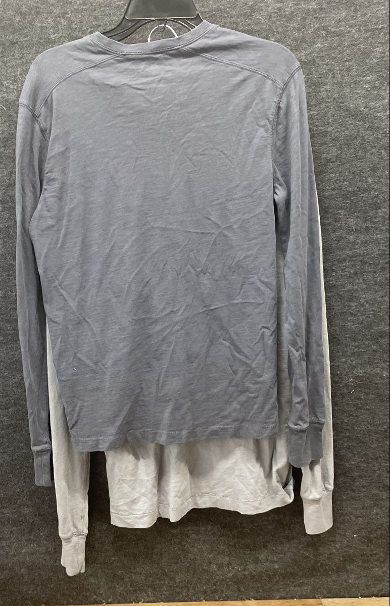 J.Crew Men's Lot of 2 Garment Dyed Slub Cotton Long Sleeve Henley Shirts Sz S