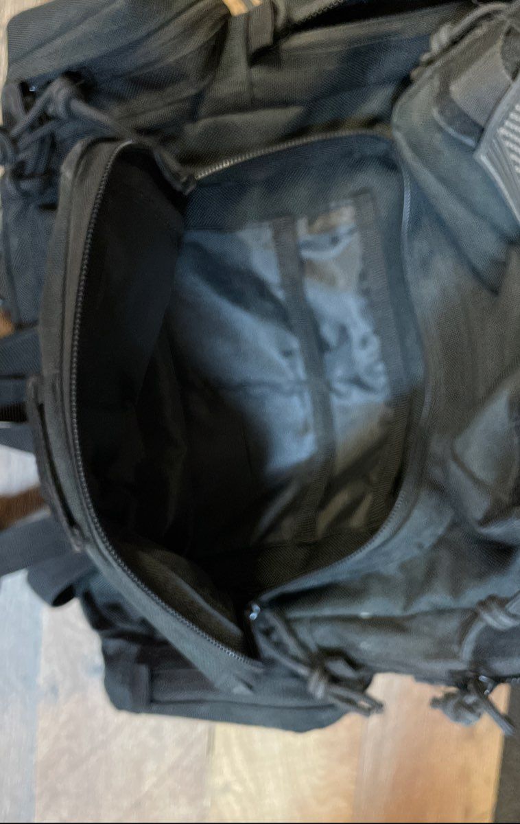 Unbranded Black Tactical Military Style Backpack US Flag MOLLE