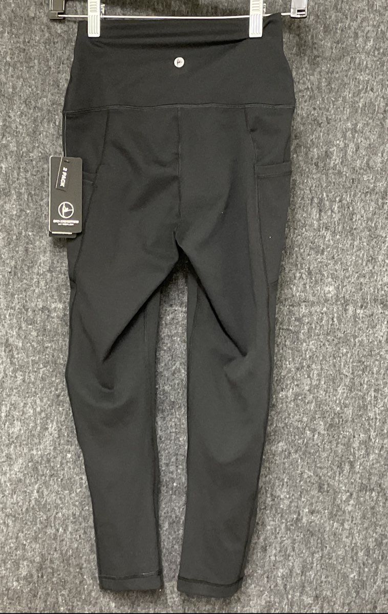 90 Degree by Reflex Women's Black Interlock Tribeca Crop Tight Leggings Sz S NWT