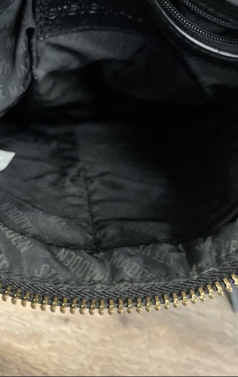 Steve Madden Black Embossed Logo Crossbody Handbag Purse Lot of 2