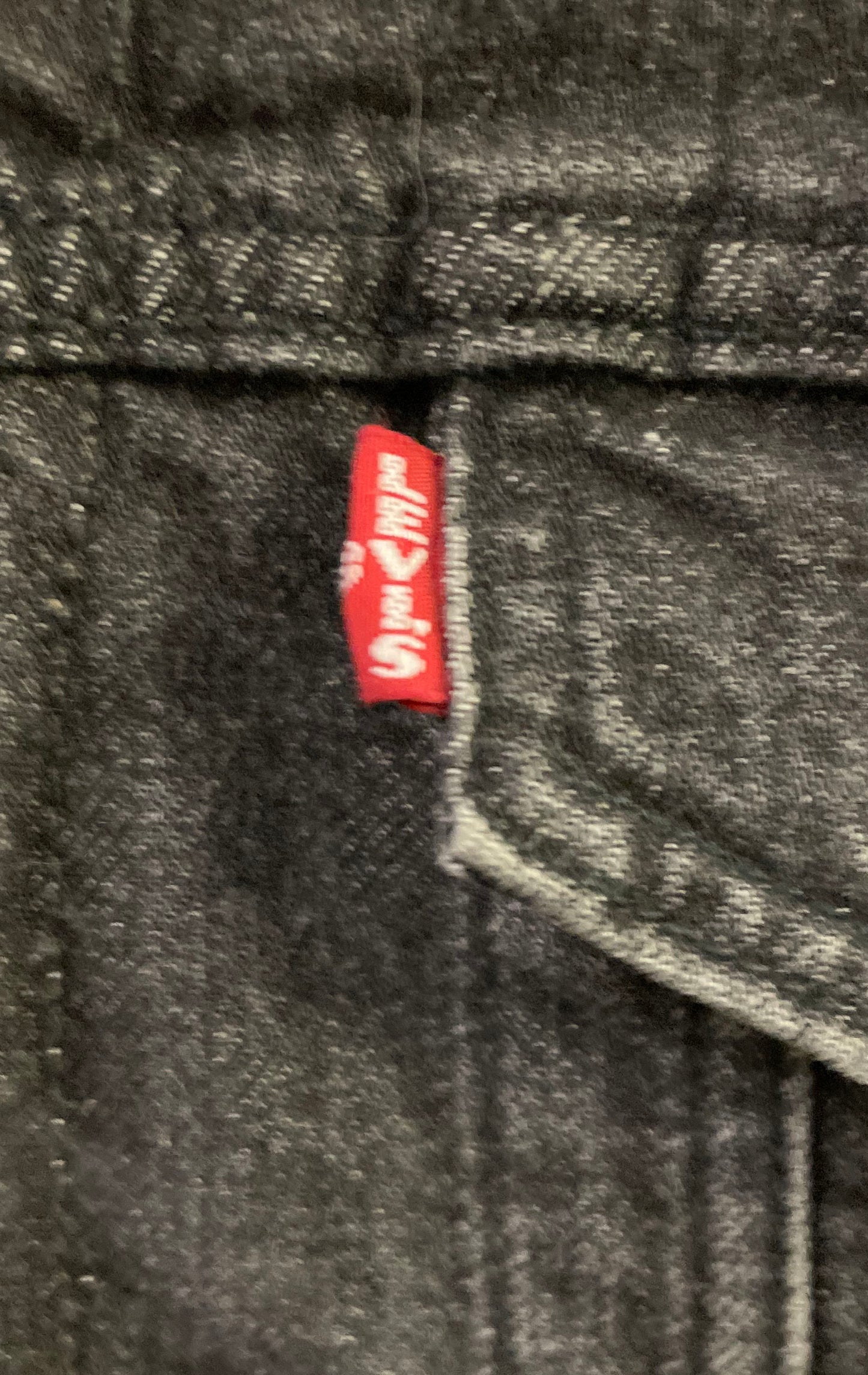 Levi's Men's Premium Sherpa Lined Denim Trucker Jacket Washed Black Sz M