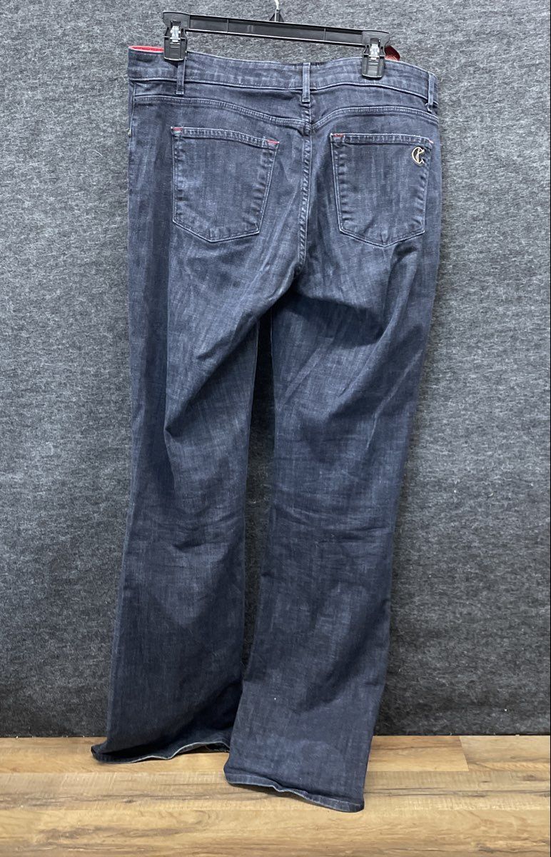 CJ by Cookie Johnson Women's Grace Bootcut Dark Gray Stretch Denim Jeans Size 31