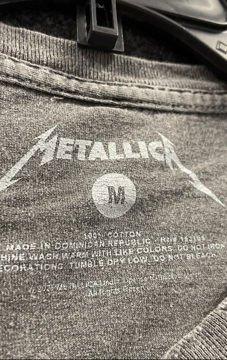 Metallica And Justice For All T-Shirt Reprint Blackened Recordings Sz M