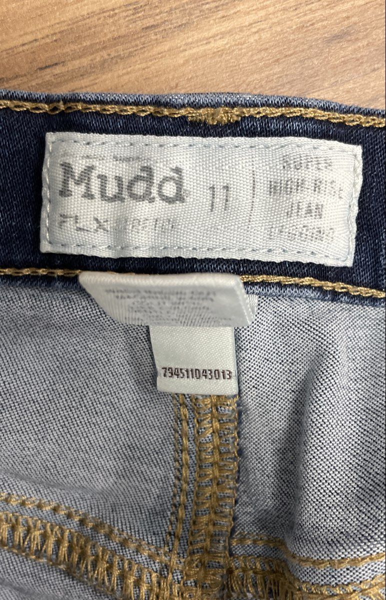 Mudd Women's Blue Super High Rise Jean Legging FLX Stretch Denim Sz 11 Petite