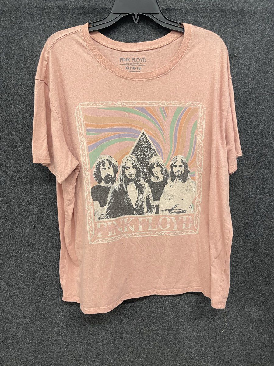 Pink Floyd Psychedelic Band Graphic T-Shirt Reprint Perryscope Sz XL (16-18)