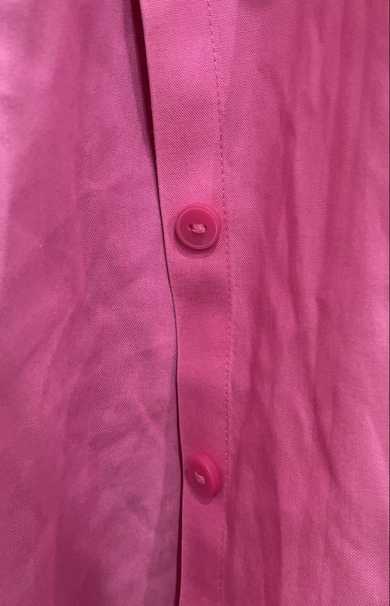 Foxcroft Women's Pink Non-Iron Shaped Fit Long Sleeve Button Up Shirt Sz 18