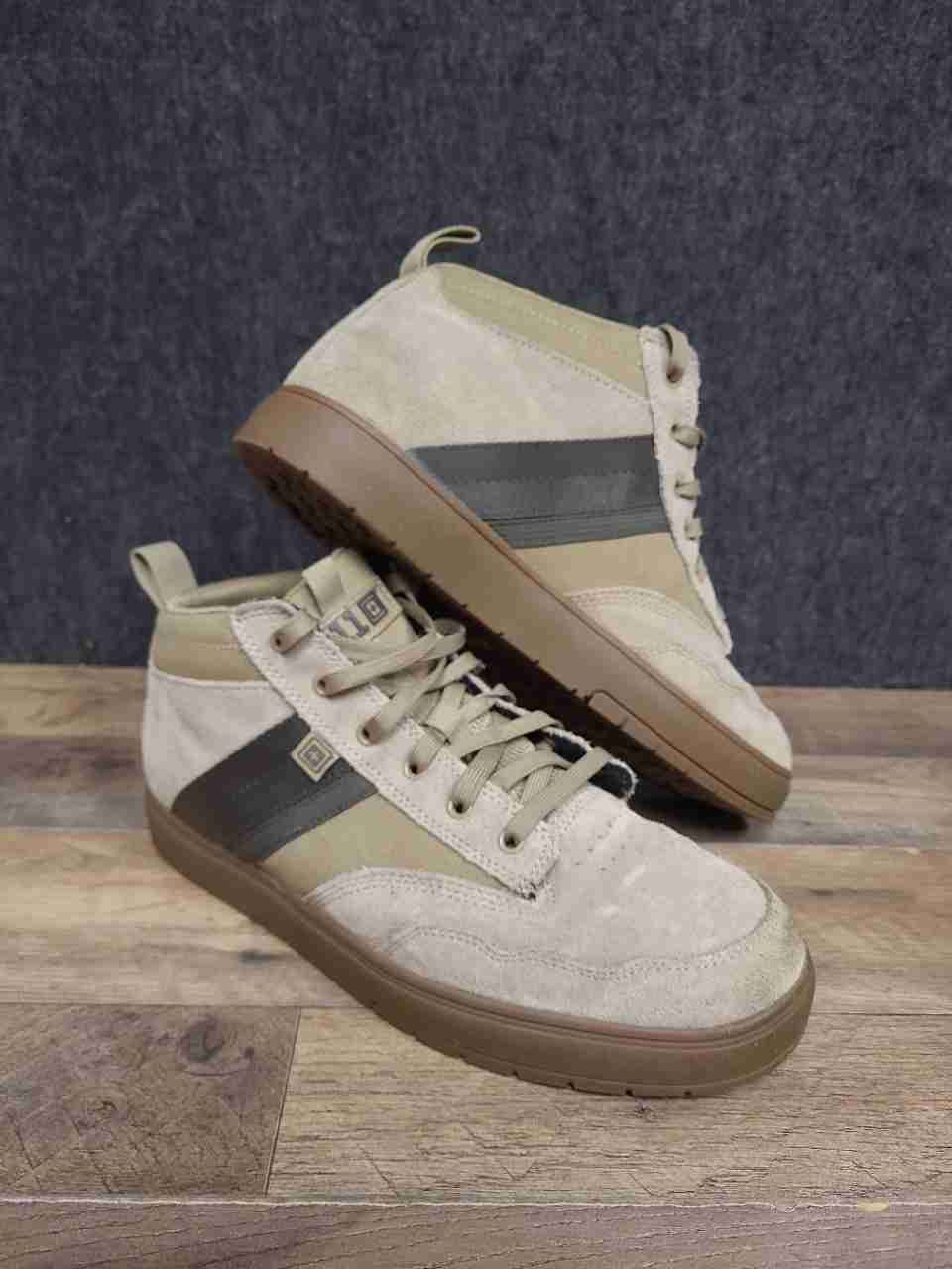 5.11 Tactical McClane Mid Elmwood Tan Suede Lifestyle Sneakers Size 13