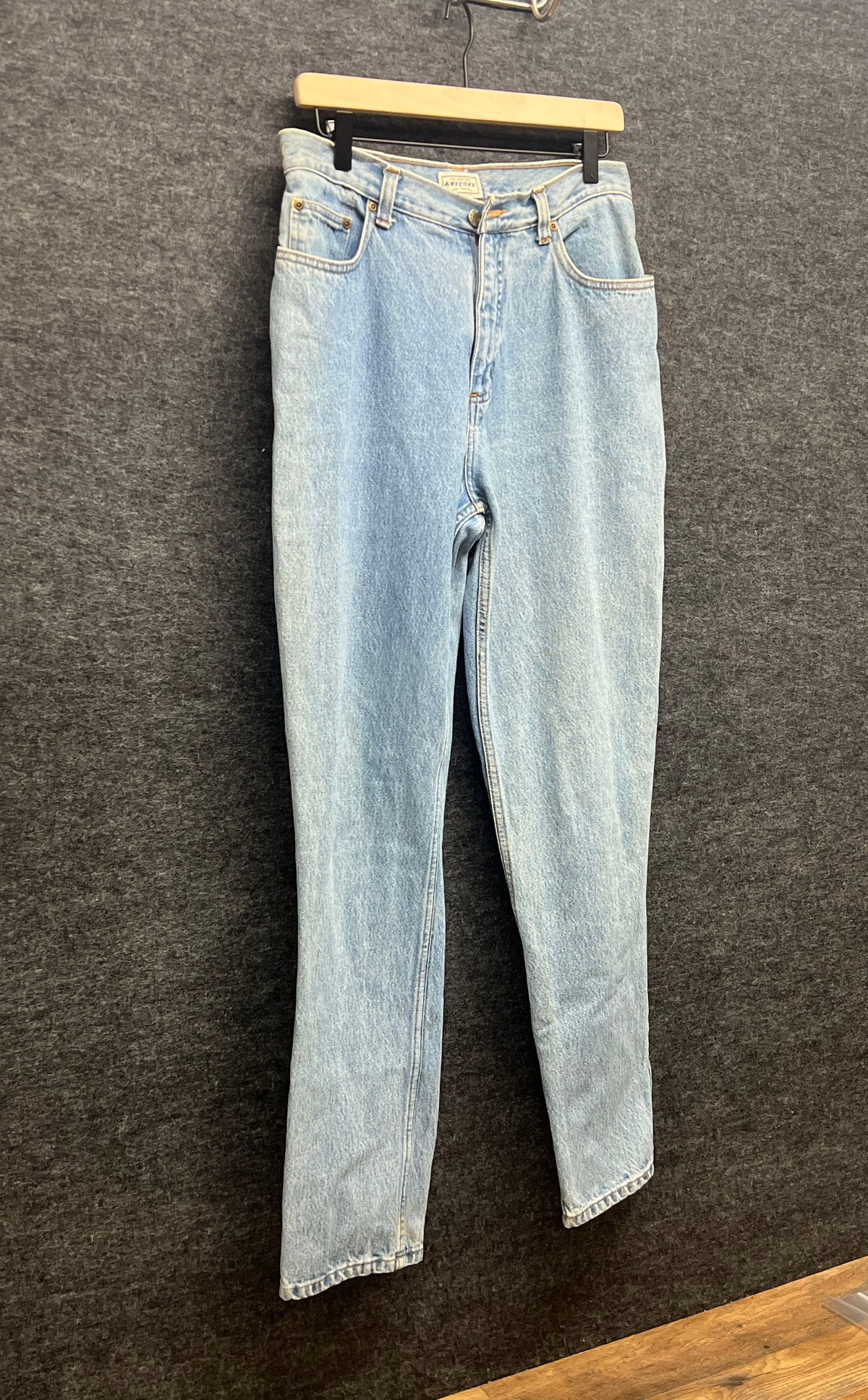 Vintage 90s Arizona Jean Company Women's Light Wash Straight Jeans Sz 11 Long