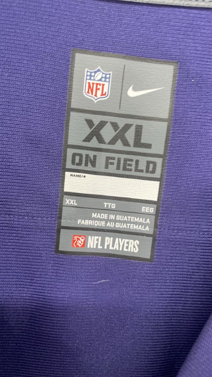 Nike Men's Baltimore Ravens Justin Tucker #9 Purple NFL On Field Jersey Sz XXL