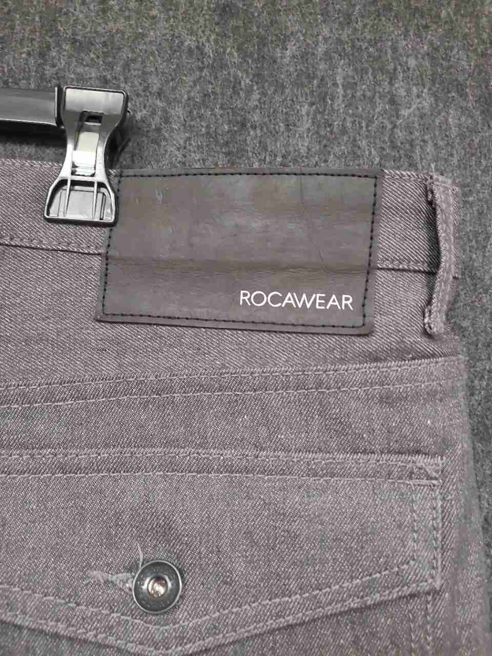 Rocawear Men's Gray Classic Fit 5-Pocket Jeans Flap Back Pockets Size 42