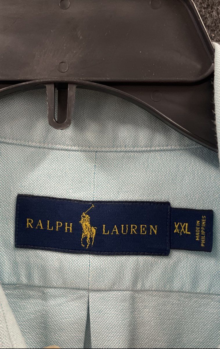 Ralph Lauren Men's Light Blue Oxford Button Down Long Sleeve Shirt Sz XXL