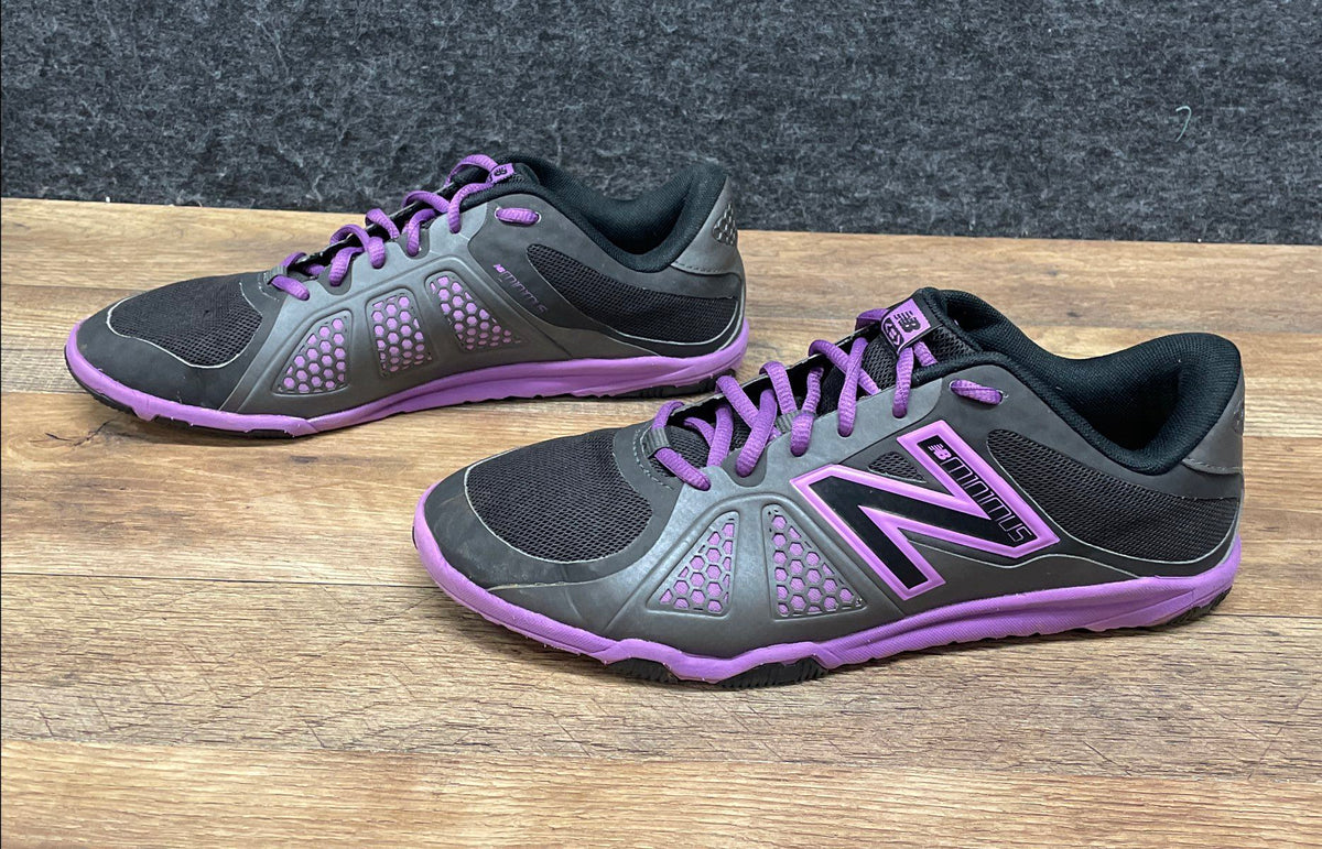 New Balance Minimus WX20GP2 Black Purple Women's Training Shoes Size 10