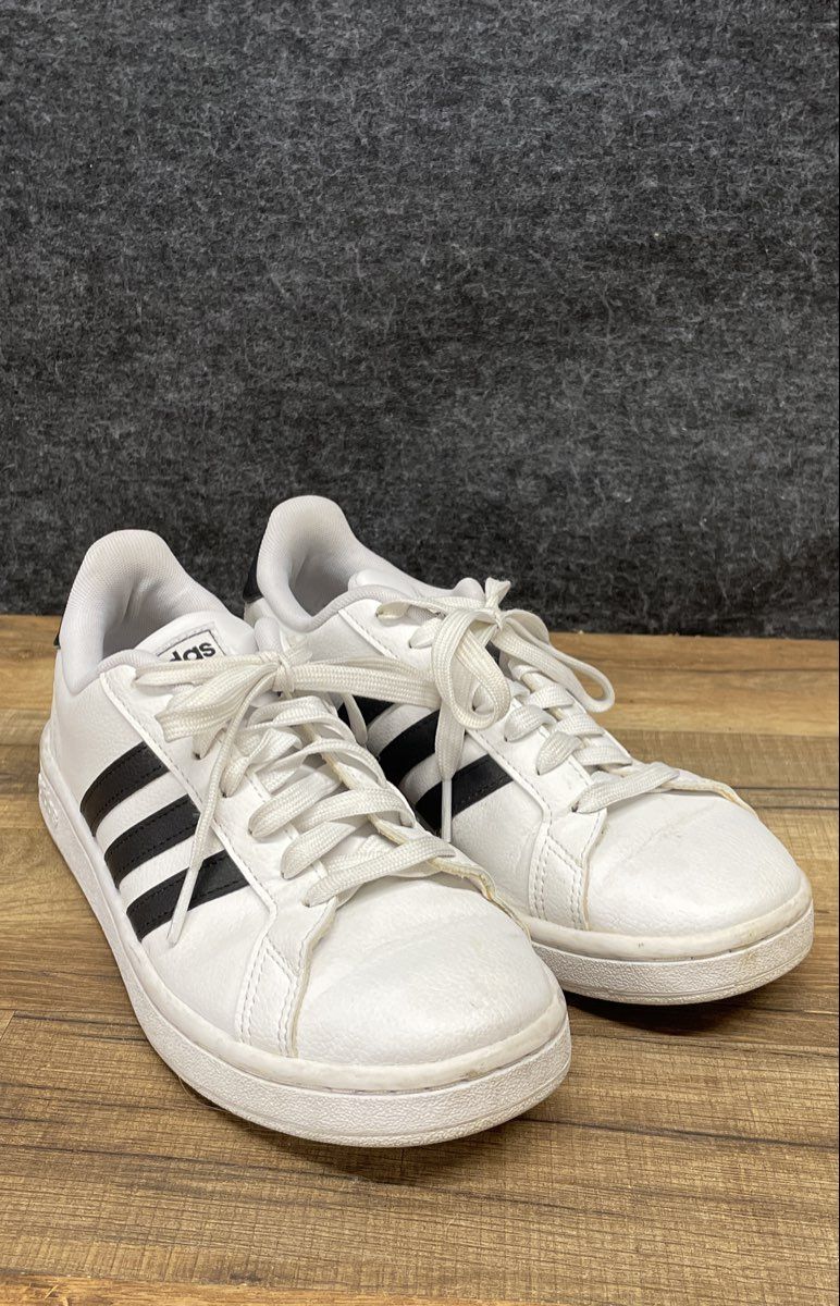 Adidas Grand Court White Black Sneakers Women's Size 7