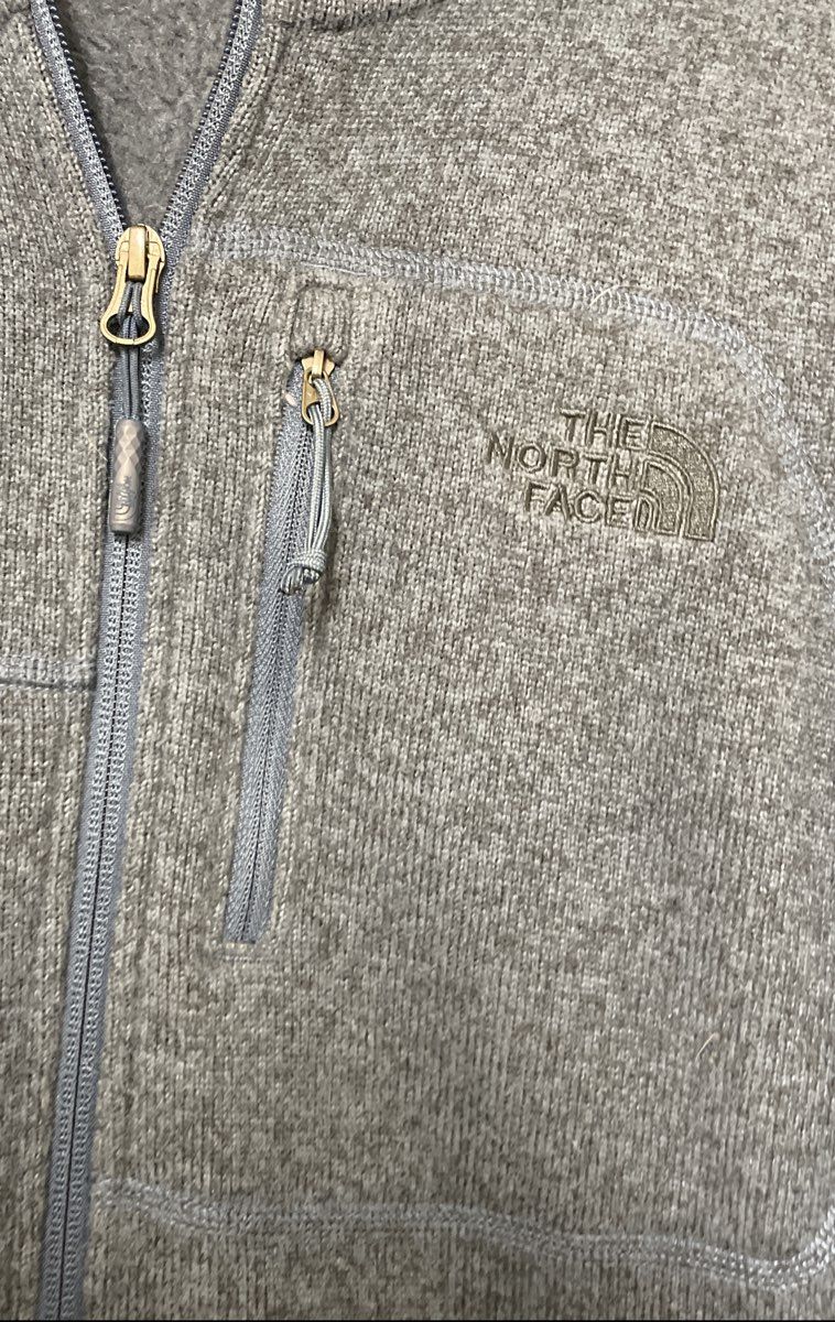 The North Face Men's Gordon Lyons Full Zip Hooded Fleece Jacket Blue Gray Sz L