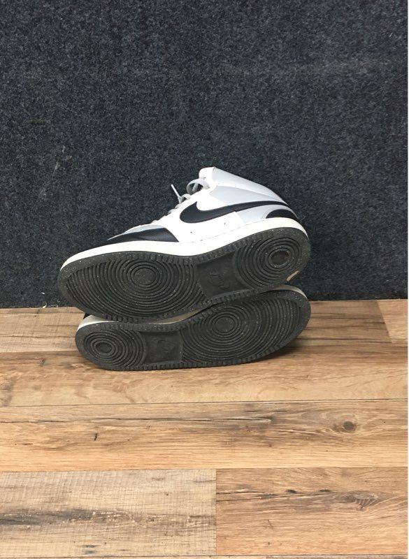 Nike Court Vision Mid Next Nature Black White Wolf Grey Men's Shoes Size 9.5