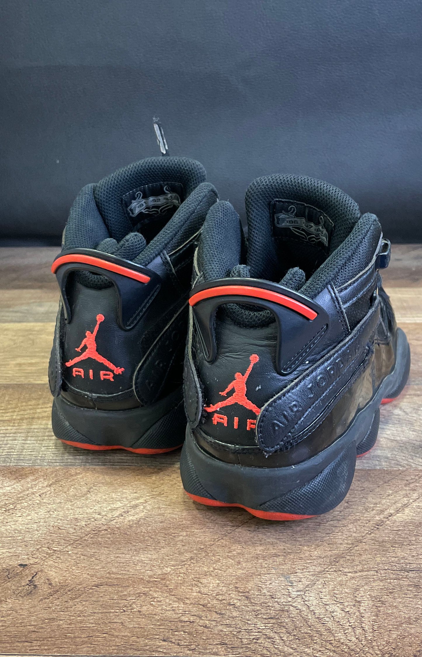 Nike Air Jordan 6 Rings Black Infrared Men's Basketball Shoes Size 8