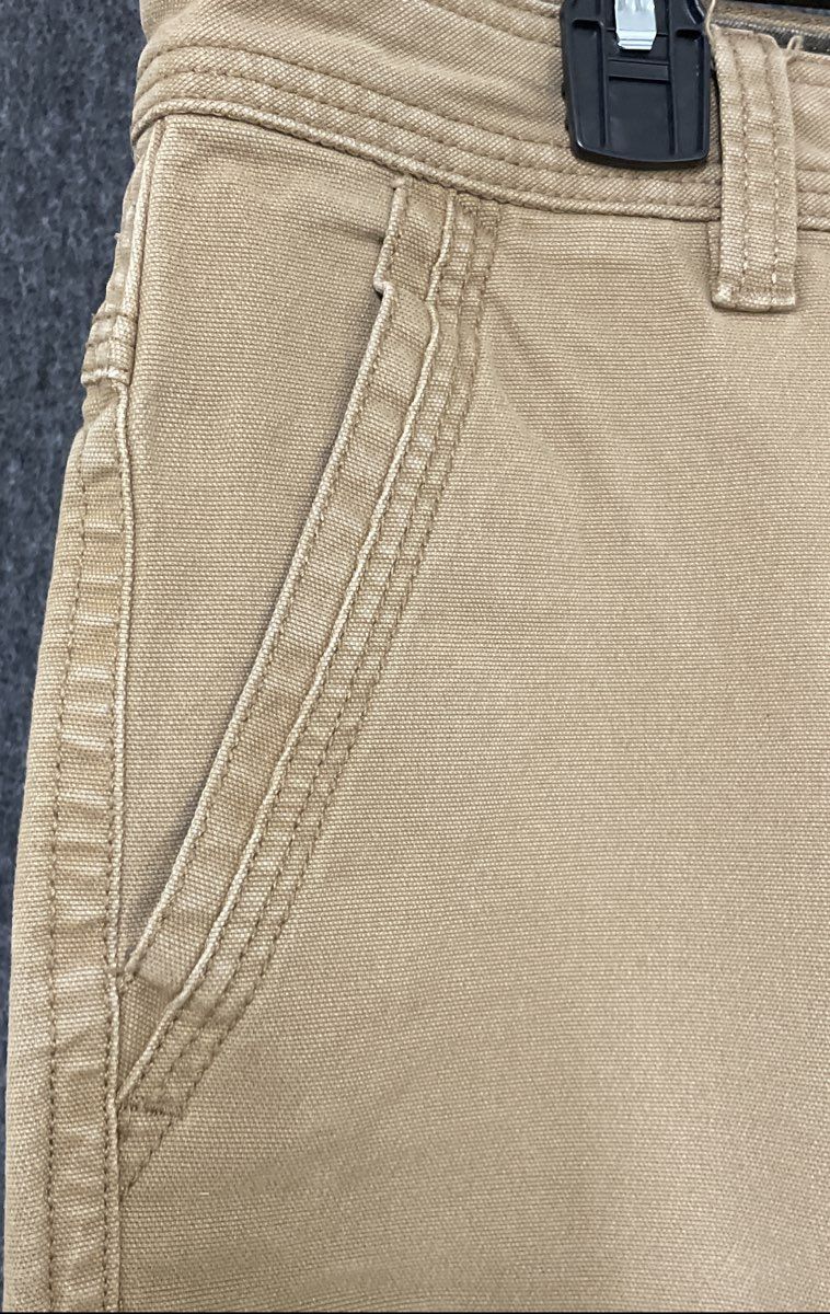 G.H. Bass & Co. Men's Tan Hard Service Canvas Utility Work Pants Size 36x32