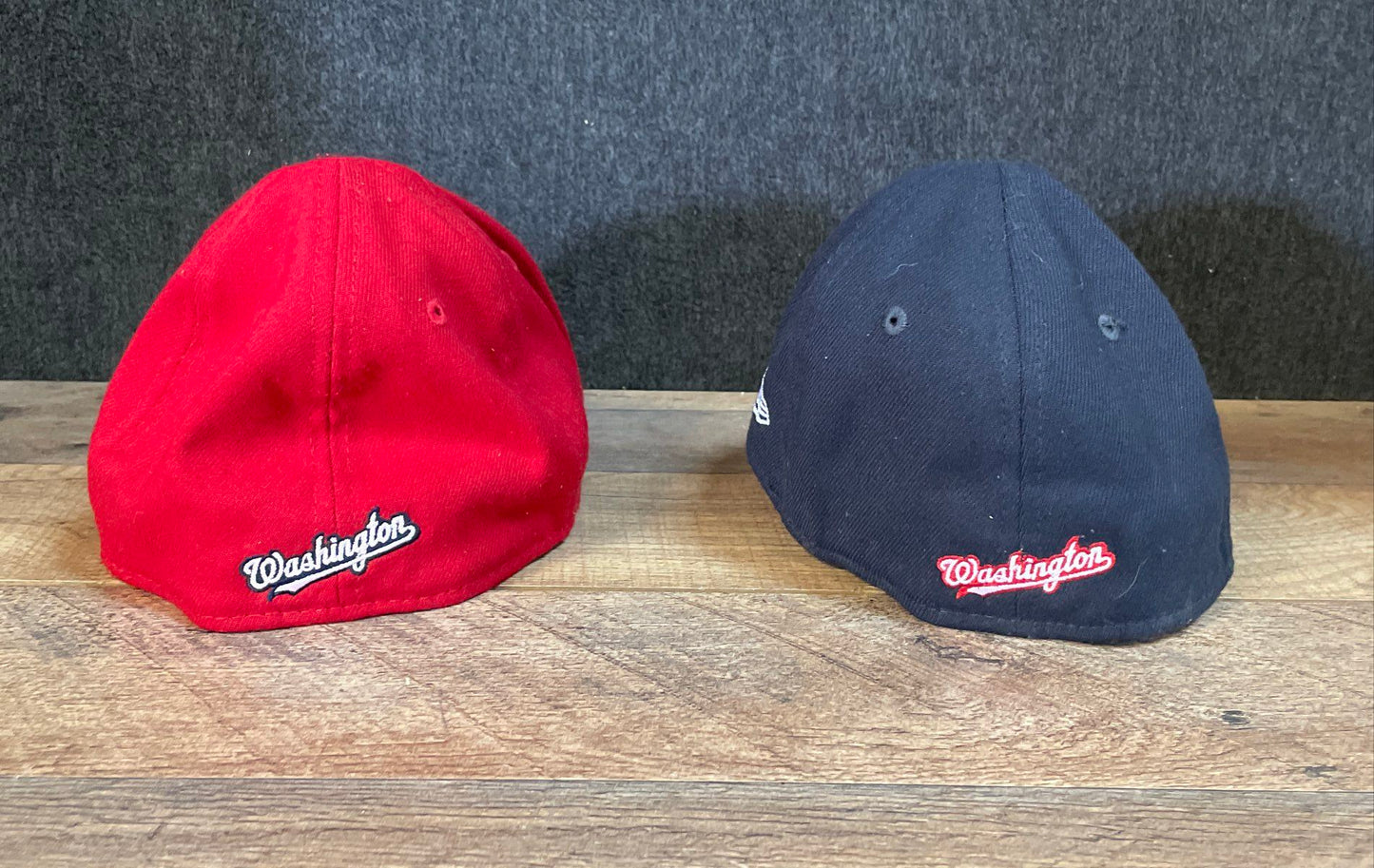 New Era Washington Nationals Toddler 39THIRTY MLB Hat Cap Lot of 2 Red Navy