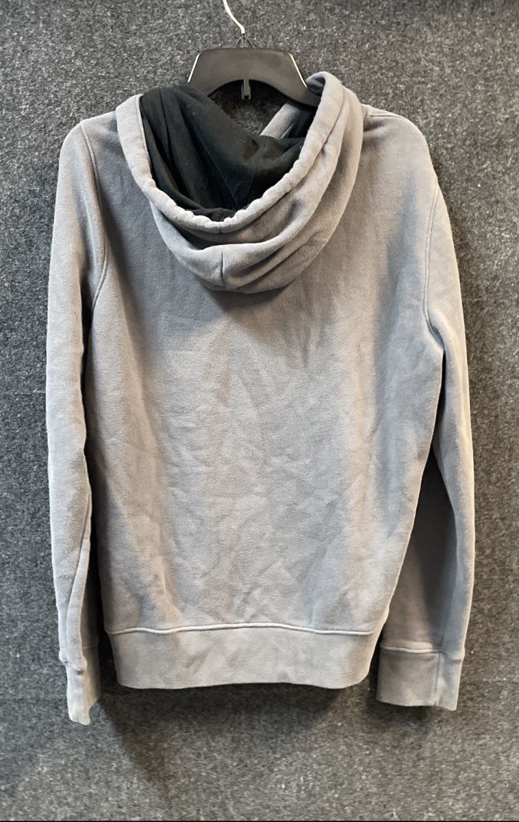 Hollister Men's Gray Logo Pullover Hoodie Fleece Kangaroo Pocket Sz M