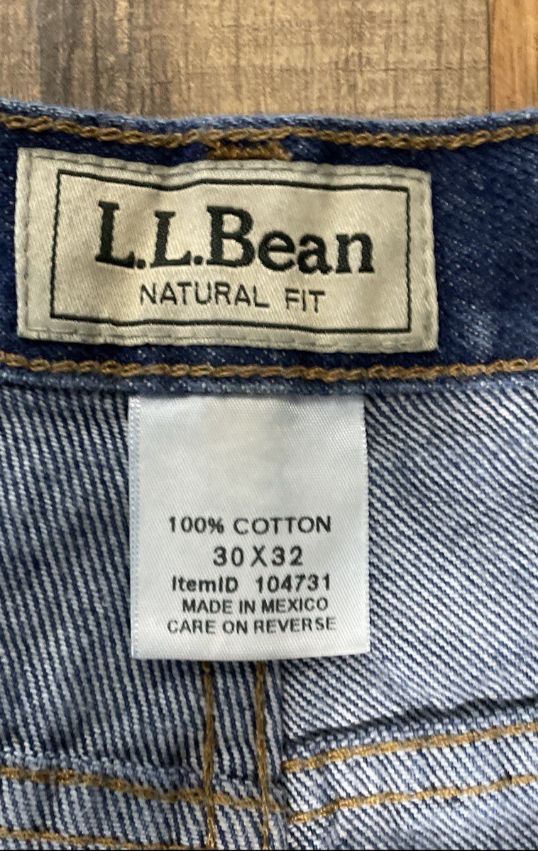 L.L. Bean Men's Blue Natural Fit Straight Leg Denim Jeans Sz 30x32