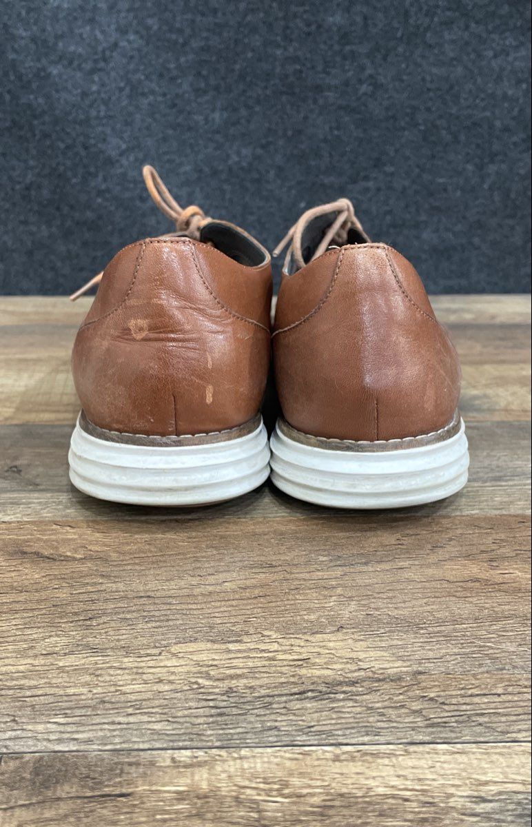 Cole Haan OriginalGrand Brown Leather Plain Toe Oxford Shoes Size 9B