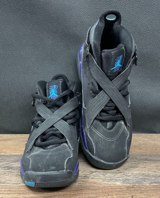 Youth Nike Air Jordan 8 GS 'Aqua/Black/Purple' Sneakers Size 4Y