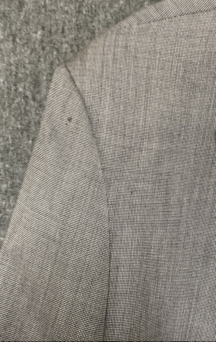 Jones New York Men's Gray 100% Wool 2-Button Micro Pattern Blazer Sz 56R