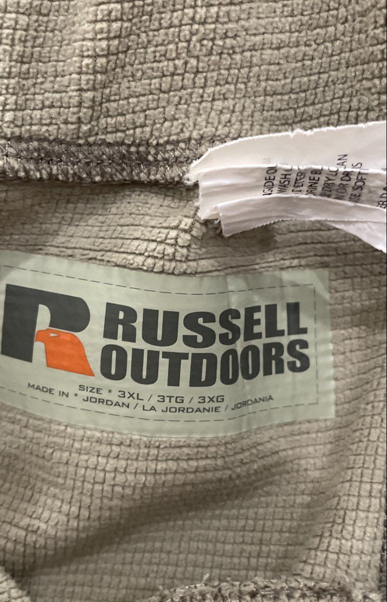Russell Outdoors Men's Tundra L2 Hunting Pants Mossy Oak Camo Fleece Lined 3XL