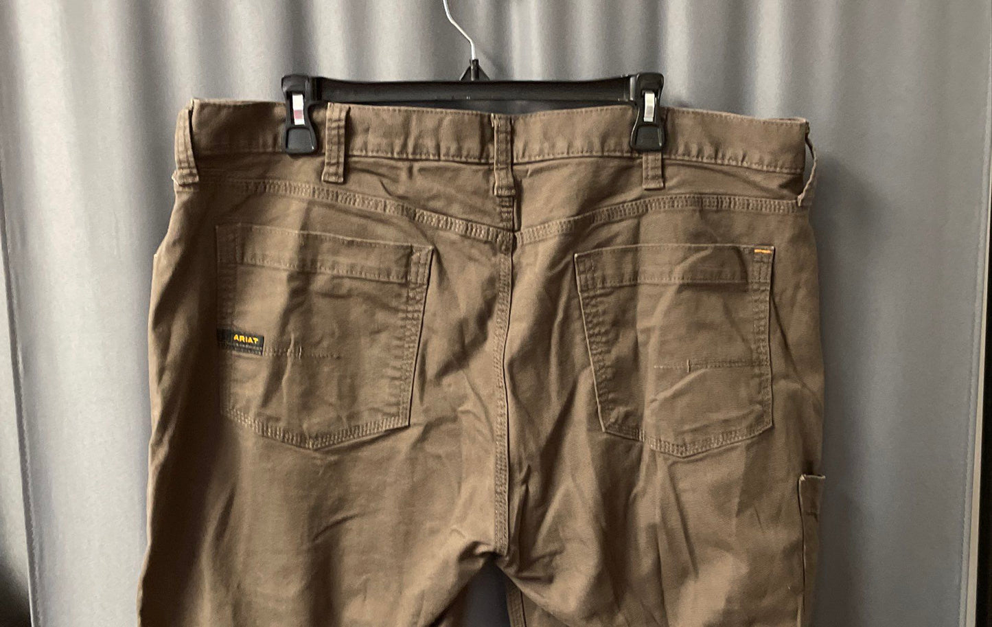 Ariat Men's Brown Rebar M4 Relaxed Straight Work Utility Pants Size 38x32