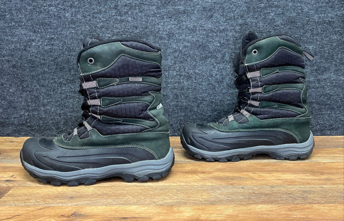 Khombu Free Fall Dark Green Black Waterproof Snow Winter Boots Men's Size 11